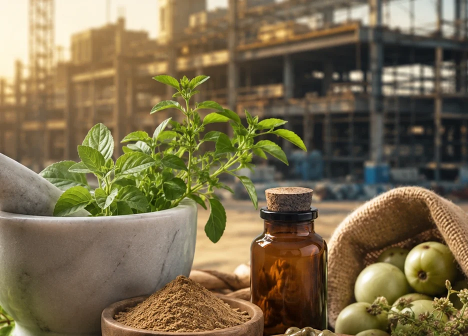 Why Does an Industrial Construction Company Sell Ayurvedic Products?